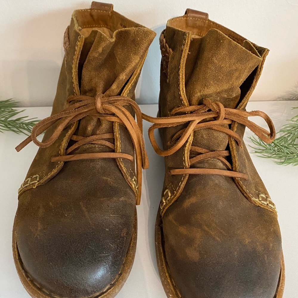 Born Temple Women’s Size 10 Distressed Brown Leather Chukka Boots - Picture 5 of 7